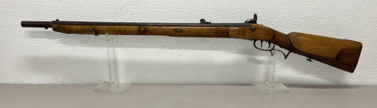 1875-1895 .58 Caliber Double Trigger Percussion Rifle W/ “FD” Burned Into Stock