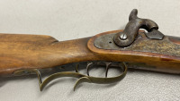 1875-1895 .58 Caliber Double Trigger Percussion Rifle W/ “FD” Burned Into Stock - 6