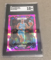 (1) SGC Graded Ten 2023-24 Panini Prizm #152 Brandon Miller Pink Ice Prizm Rookie Sports card - 4