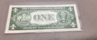 (1) 1935-D Silver Certificate Dollar Bill W/ Fancy Serial Number Crisp - 2