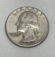 (2) Washington Silver Quarters Dated 1957 And 1961 - 2