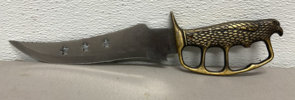 Knife Dagger W/ Decorative Eagle Brass Handle