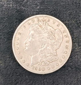 1900 Morgan Silver Dollar Coin