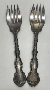 (2) Gorham Sterling Silver Salad Forks