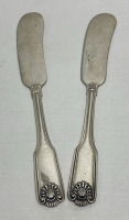 (2) Sterling Silver Butter Knives