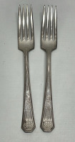 (2) J Rodgers Sterling Silver Dinner Forks