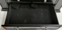 (1) Black Jewelry Box w/ Mirror and Drawers - 4