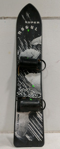 (1) Vintage Super Mogul Black Snow Sled Board by SLM