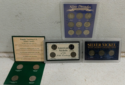 (4) American Nickel Collections - Classic Sets