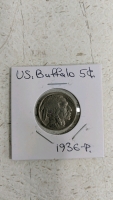 (4) US Buffalo Nickels - (1) 1916P (1) 1918P (1) 1928P (1) 1936P - 5