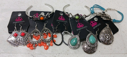 Costume Jewelry (5) Earrings (3) Bracelets