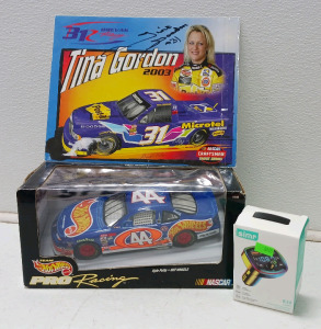 Nascar Hot Wheels Autographed Kyle Petty Car,Signed Tina Gordon Photo, FW Transmitter