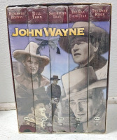 Indiana Jones VHS (4) Tapes, Photo, John Wayne VHS Tape Set, Skull, Train Set - 5