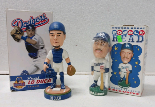 Dodgers Sports Memorabilia Paul Lo Duca Bobblehead, Kirk Gibson Bobblehead