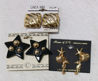 Gold Brooch, (2) Christmas Ornaments, Christmas Mugs, (3) Earrings - 5