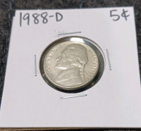 Liberty Coin, Buffalo Nickel, 1988 Nickel, (7) Pennies (Year and Mint in Photos) - 7