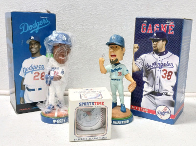 Dodgers & LA Bobbleheads Fred McGriff Bobblehead, Eric Gagnè Bobblehead Dodger Alarm Clock