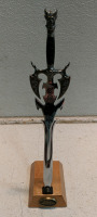 (3) Knives Set - Kit Rae Fantasy Dagger, Damascus Blade Knife & Custom Handle Knife - 4