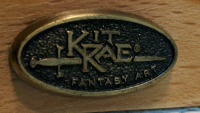 (3) Knives Set - Kit Rae Fantasy Dagger, Damascus Blade Knife & Custom Handle Knife - 10