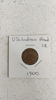 (7) US Indian Head Pennies - (1) 1900 (1) 1901 (1) 1902 (1) 1903 (1) 1904 (1) 1905 (1) 1907 - 2