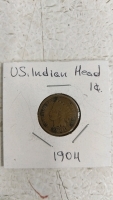 (7) US Indian Head Pennies - (1) 1900 (1) 1901 (1) 1902 (1) 1903 (1) 1904 (1) 1905 (1) 1907 - 6