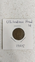 (7) US Indian Head Pennies - (1) 1900 (1) 1901 (1) 1902 (1) 1903 (1) 1904 (1) 1905 (1) 1907 - 7