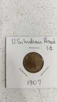 (7) US Indian Head Pennies - (1) 1900 (1) 1901 (1) 1902 (1) 1903 (1) 1904 (1) 1905 (1) 1907 - 8