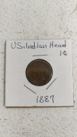 (2) US Indian Head Pennies - (1) 1881 (1) 1897 - 2