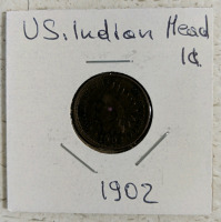 (6) US Indian Head Pennies - (1) 1897 (3) 1901 (2) 1902 - 7