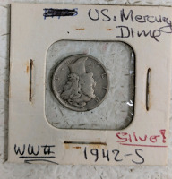 (1) Mercury Dime Collection - (2) 1942-S - 3