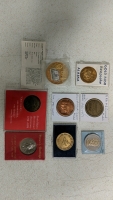 (1) Medal Collection - Abraham Lincoln, NRA M1 Garand, Gold Rush & More - (8)