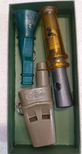 (3) Duck Calls Lot - (1) Primos Power Drake (1) Primos Original Wench (1) Wingsetter