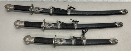 Katana Sword 3 Piece Set W/ Decorative Sheaths