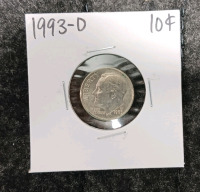 Liberty Dollar, 1993 Dime, (8) Pennies (Year and Mint In Photos - 3