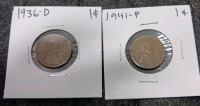 Liberty Dollar, Buffalo Nickel, (8) Pennies (Year and Mint In Photos) - 5