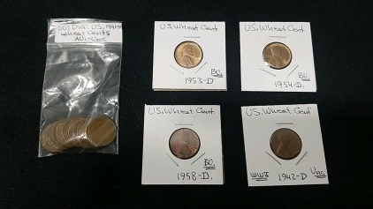 (14) Individual Old Wheat Pennies