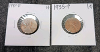 Liberty Dollar, (2) Dimes, (7) Pennies (Year and Mint In Photos) - 6