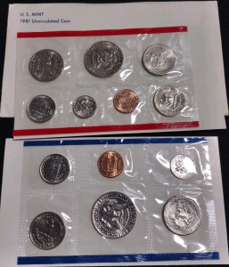 (2) Assorted Sets of U.S. 1981 Uncirculated Coins