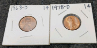 Liberty Dollar, (9) Pennies (Year and Mint In Photos) - 3