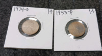 Liberty Dollar, (9) Pennies (Year and Mint In Photos) - 5