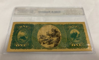 (1) $1 Bill 24K Gold Flake Banknote W/ COA - 2