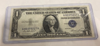 (1) $1 Bill Series 1935-E A80375217H Silvernote