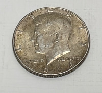 (3) Silver Kennedy Half Dollars Dated 1964 - 3