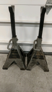 (2) Evercraft 6-Ton Heavy-Duty Jack Stands - 24½"H Fully Extended [SP13]