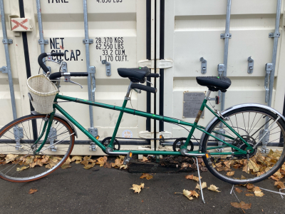 1970s Vintage Columbia Tandem Bicycle Green