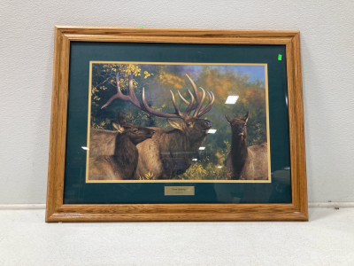 (1) Picture Ivory Challenge by Hayden Lambson Wood Frame