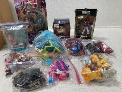 Box of Assorted Toys, Monsters Inc, Toy Story, Spider-Man And More!