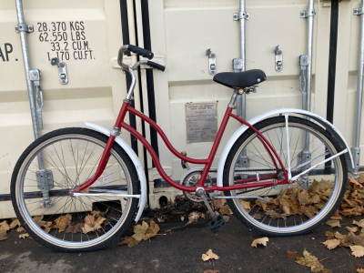 26” Unbranded Red and White Bike