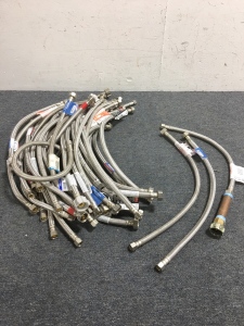 Large Lot of Various S.S. braided Hose