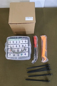 (1) 645-Piece Automotive Retainer Clip Set & (1) Box Of Assorted Amazon Overstock/ Returns